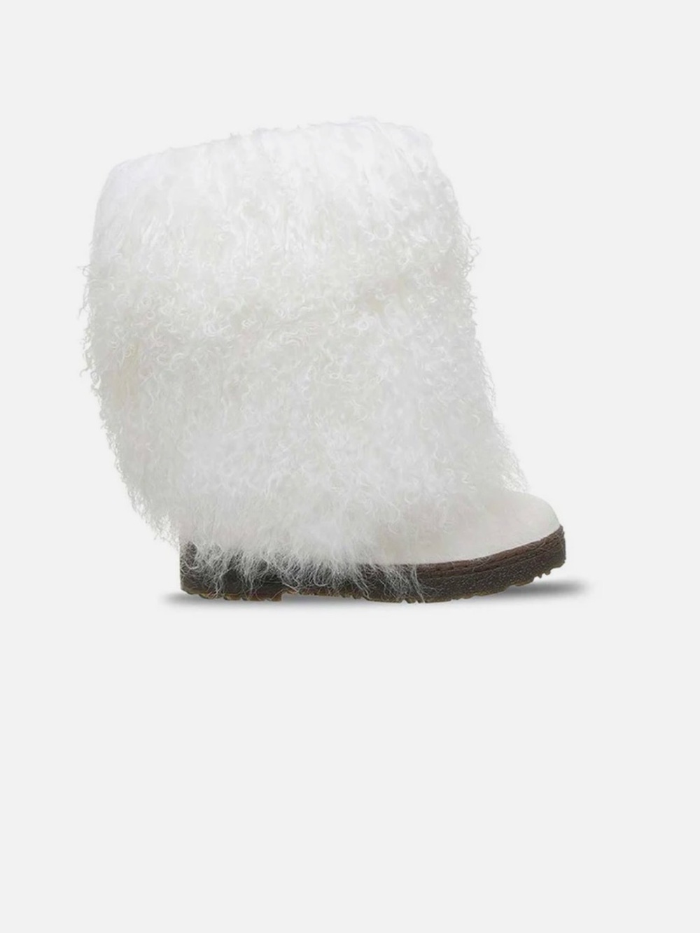 Bearpaw Boetis II winter boot featuring a fluffy, shaggy curly-hair upper-size 7